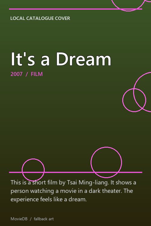 It's a Dream poster