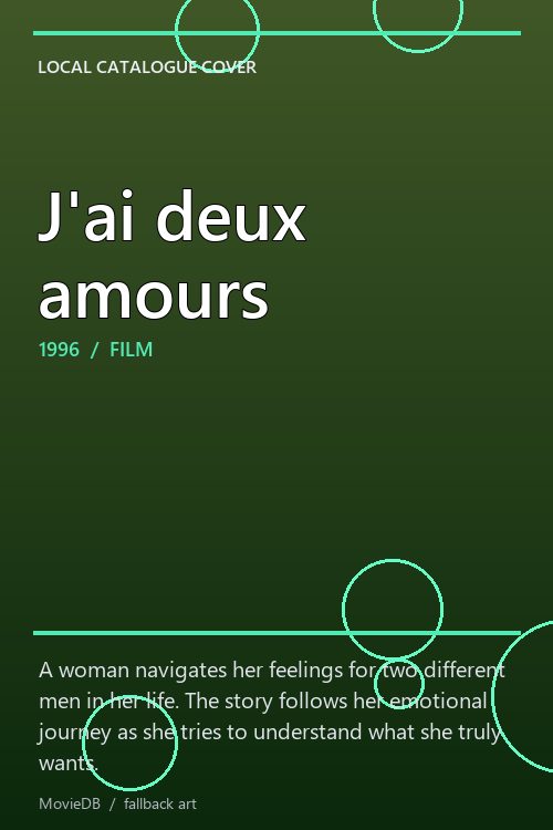 J'ai deux amours poster