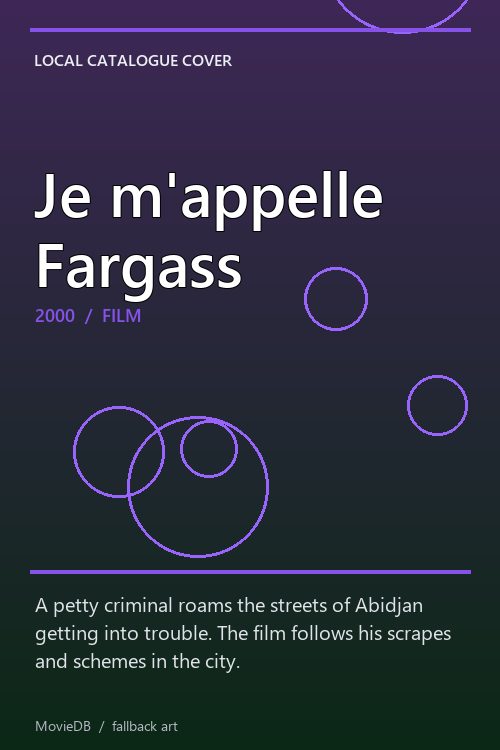 Je m'appelle Fargass poster