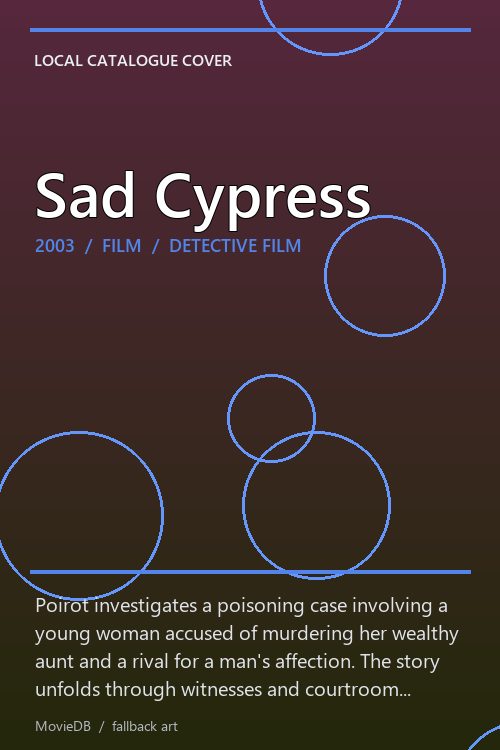 Sad Cypress poster