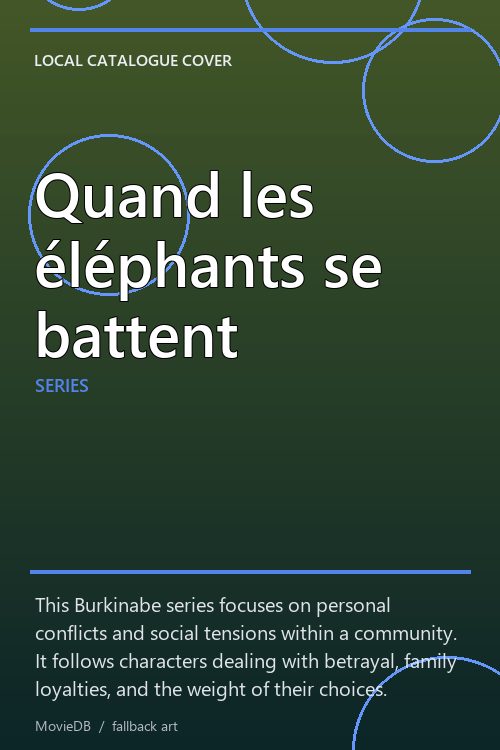 Quand les éléphants se battent poster
