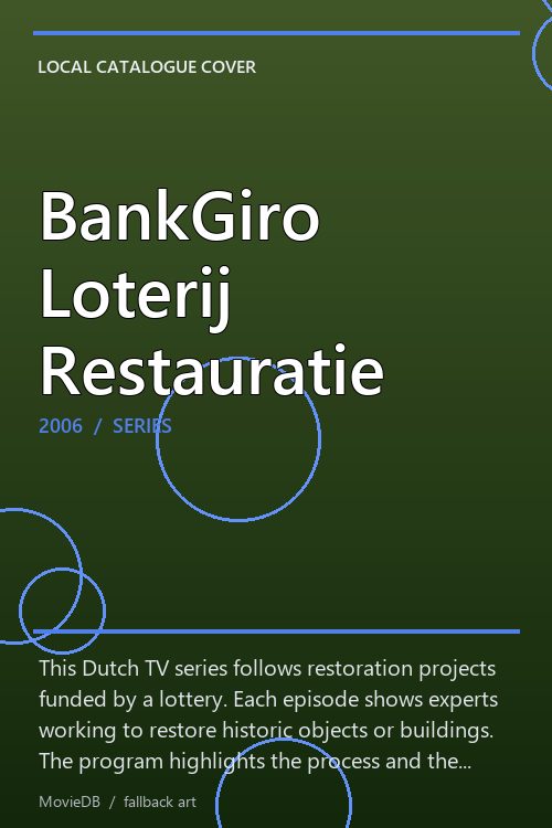 BankGiro Loterij Restauratie poster