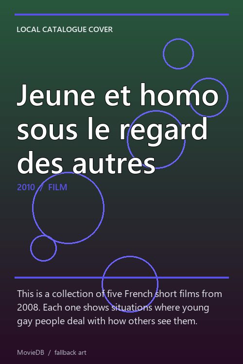 Jeune et homo sous le regard des autres poster