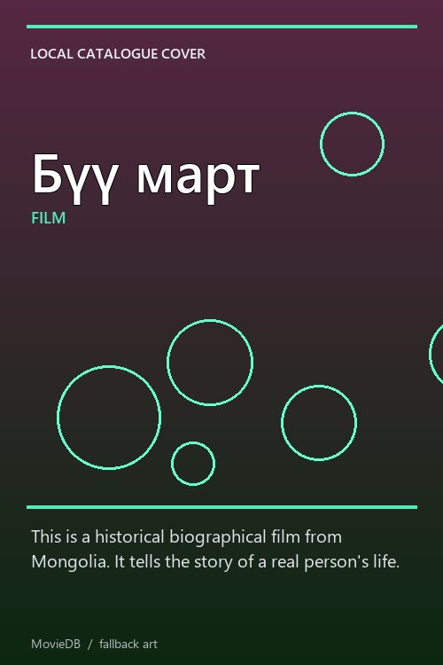 Бүү март poster
