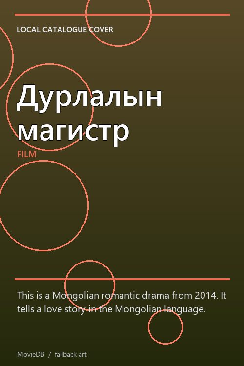 Дурлалын магистр poster