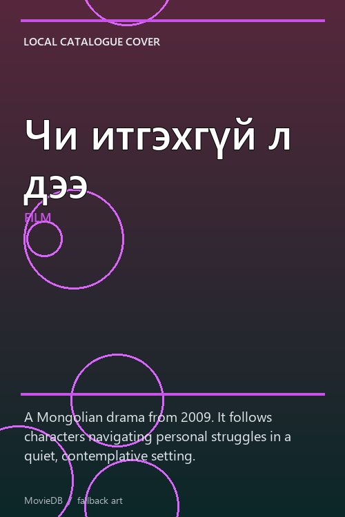 Чи итгэхгүй л дээ poster