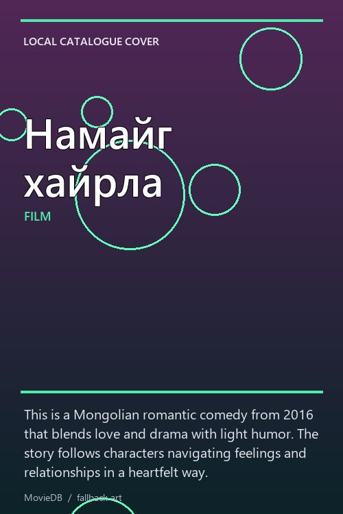 Намайг хайрла poster
