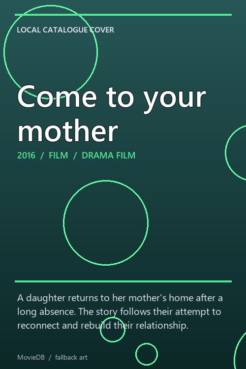 Come to your mother poster