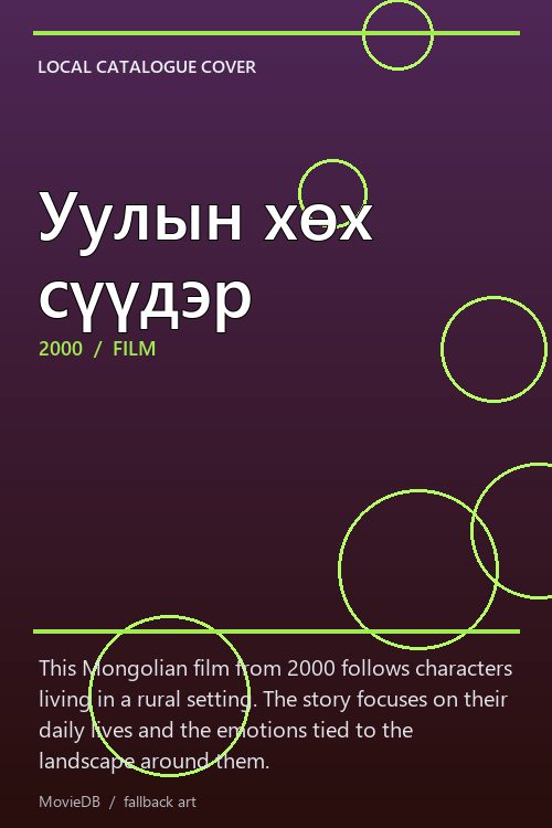 Уулын хөх сүүдэр poster