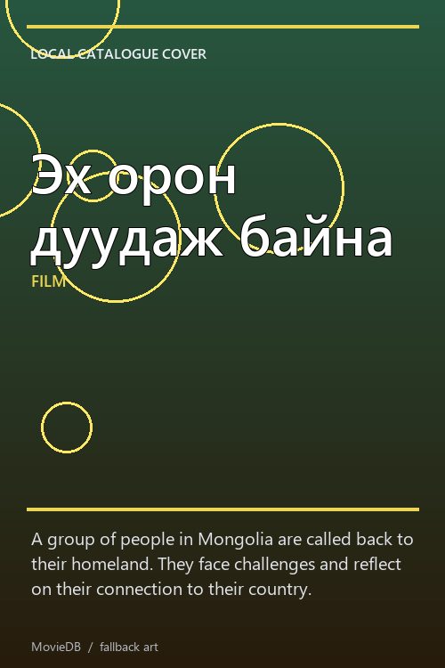 Эх орон дуудаж байна poster