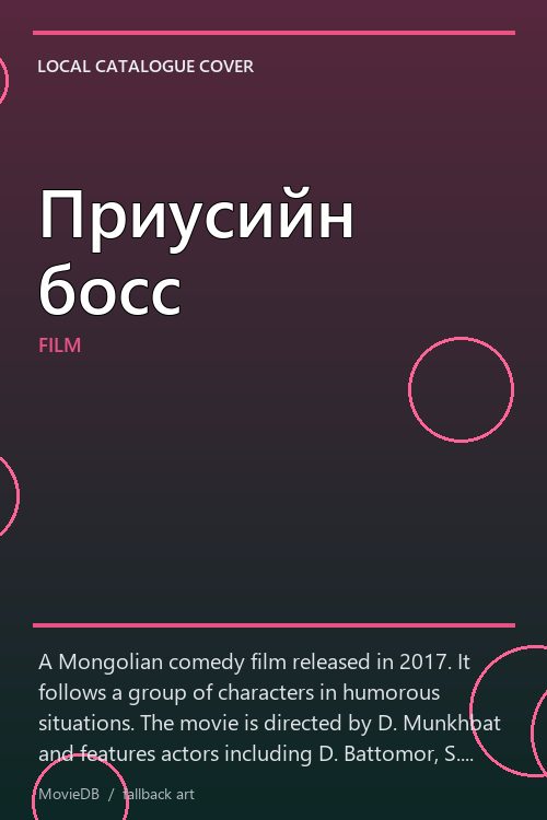 Приусийн босс poster