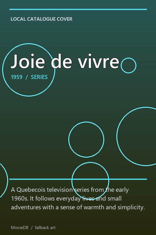 Joie de vivre poster