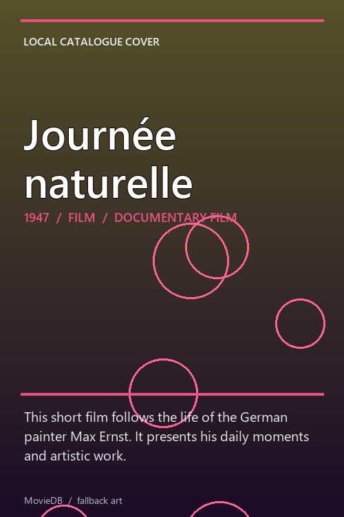 Journée naturelle poster