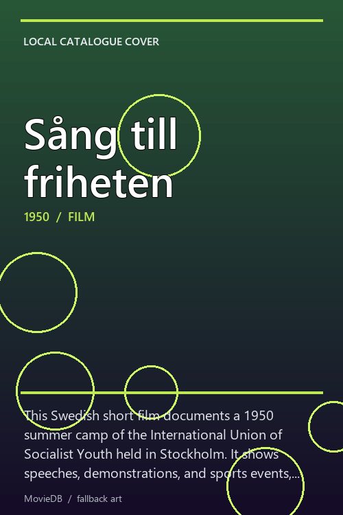 Sång till friheten poster