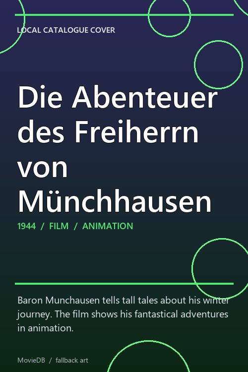 Die Abenteuer des Freiherrn von Münchhausen poster