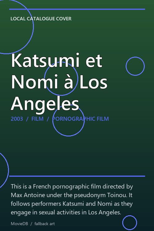 Katsumi et Nomi à Los Angeles poster