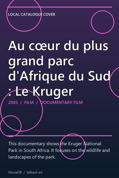 Au cœur du plus grand parc d'Afrique du Sud : Le Kruger poster
