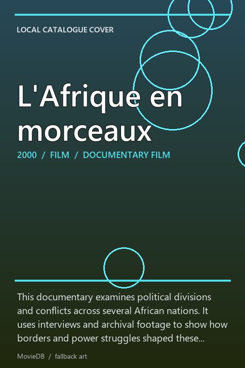L'Afrique en morceaux poster