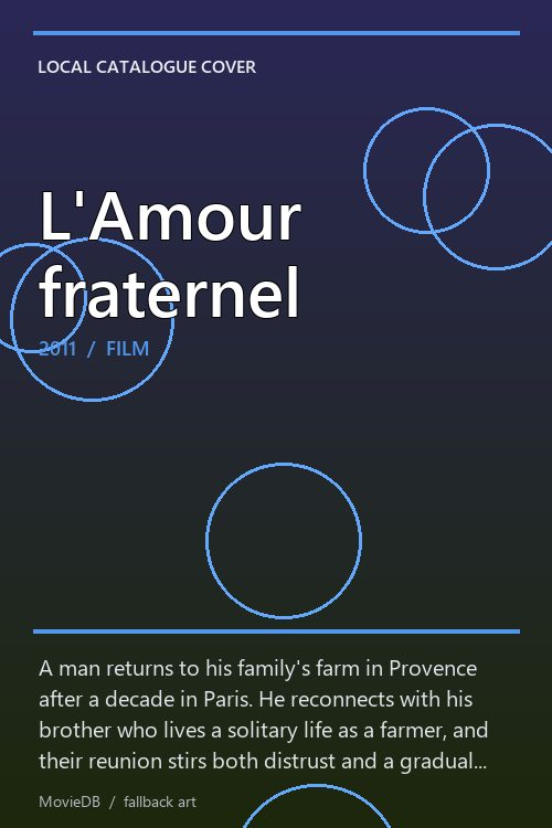 L'Amour fraternel poster