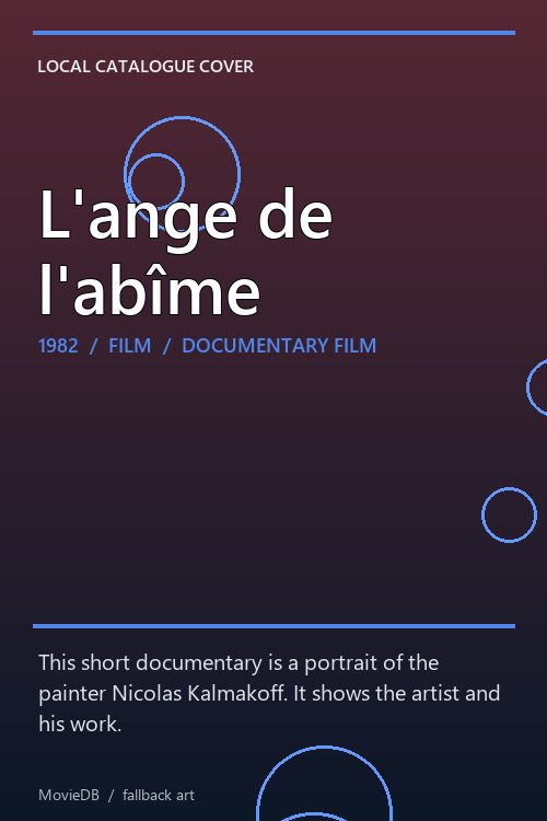 L'ange de l'abîme poster