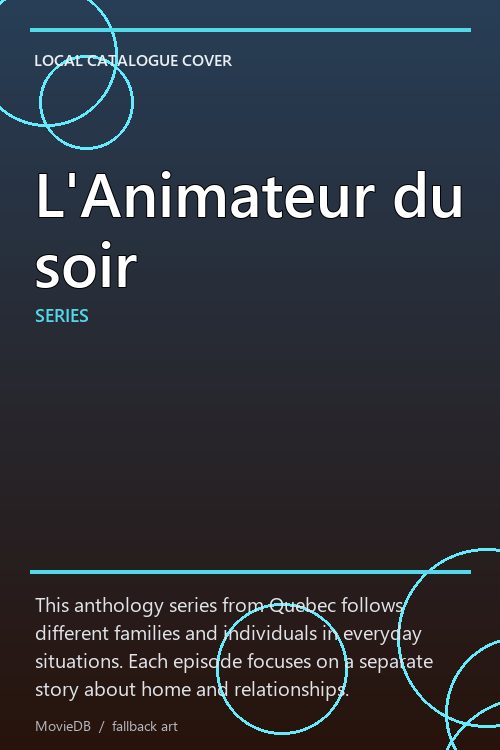 L'Animateur du soir poster
