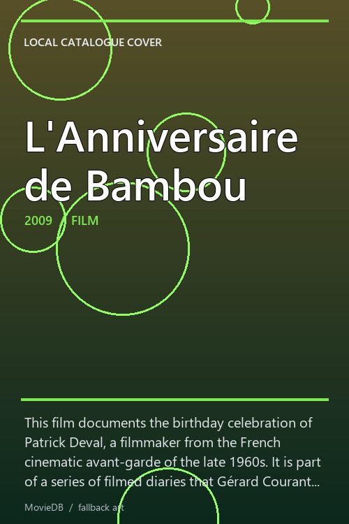 L'Anniversaire de Bambou poster