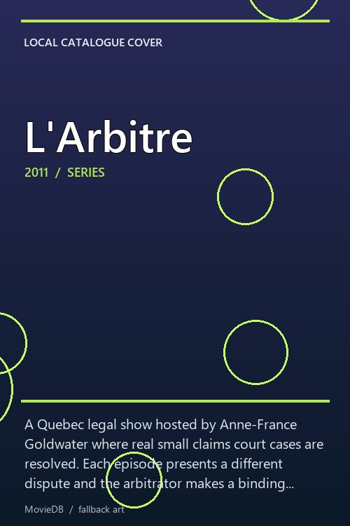 L'Arbitre poster