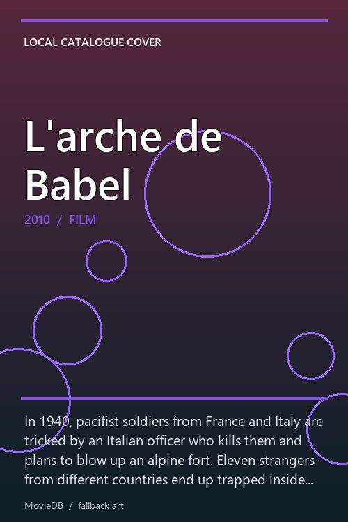 L'arche de Babel poster