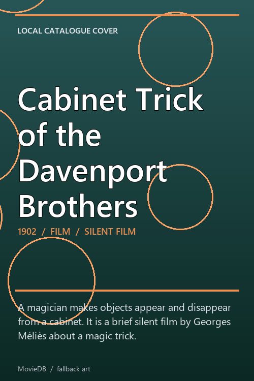 Cabinet Trick of the Davenport Brothers poster