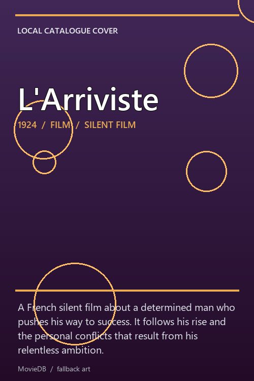 L'Arriviste poster