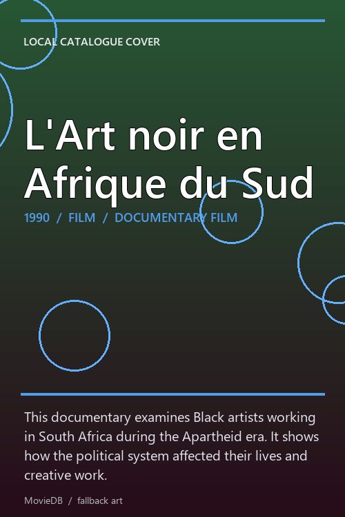 L'Art noir en Afrique du Sud poster