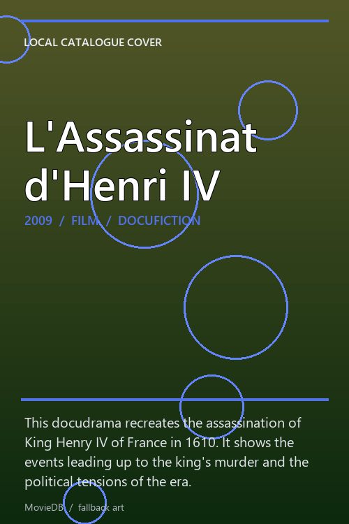 L'Assassinat d'Henri IV poster