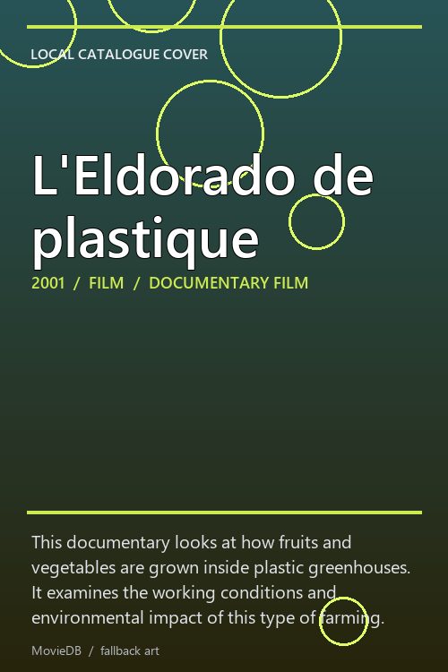 L'Eldorado de plastique poster