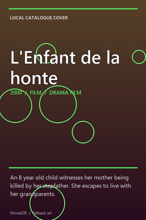 L'Enfant de la honte poster