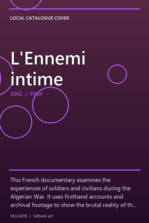 L'Ennemi intime poster