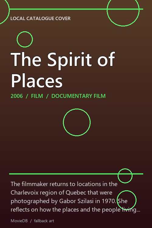 The Spirit of Places poster