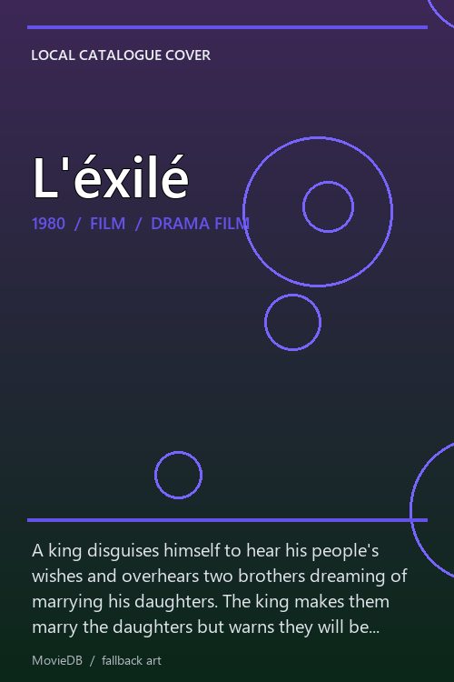 L'éxilé poster