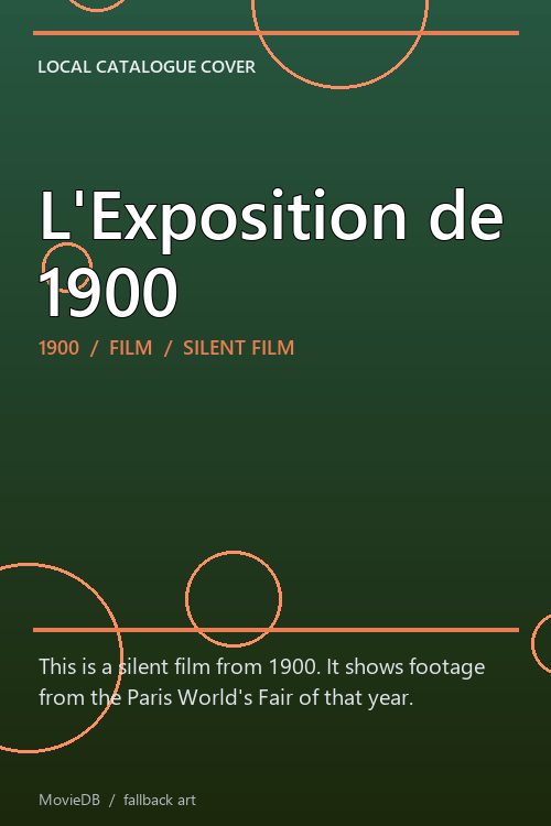 L'Exposition de 1900 poster
