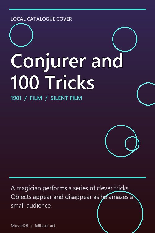 Conjurer and 100 Tricks poster