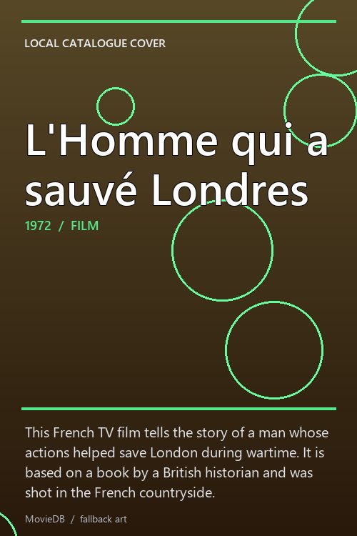 L'Homme qui a sauvé Londres poster