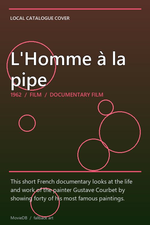 L'Homme à la pipe poster