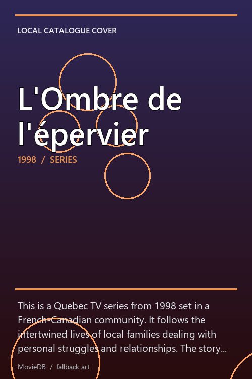 L'Ombre de l'épervier poster