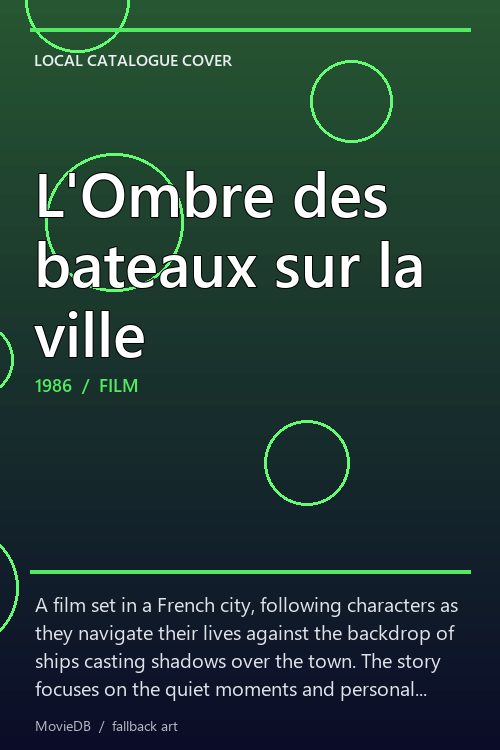 L'Ombre des bateaux sur la ville poster