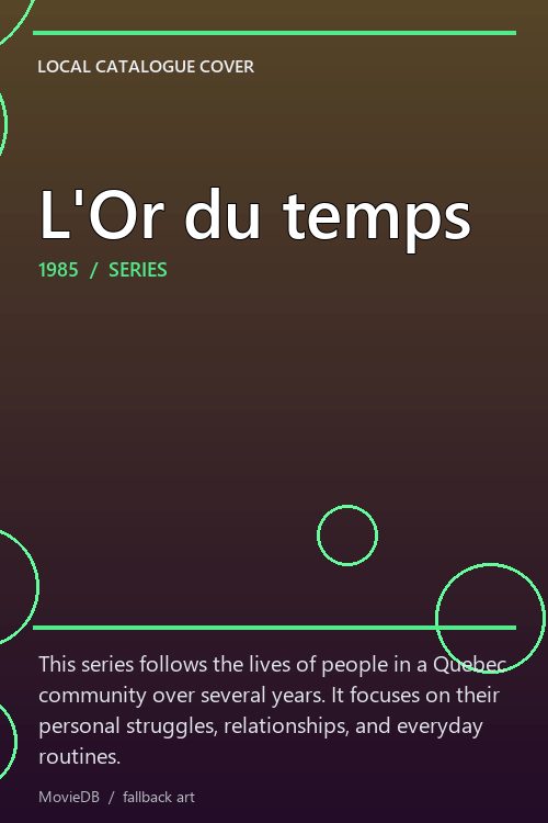 L'Or du temps poster