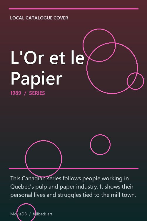 L'Or et le Papier poster