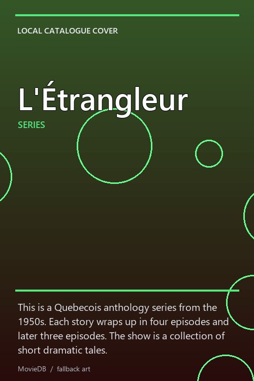 L'Étrangleur poster