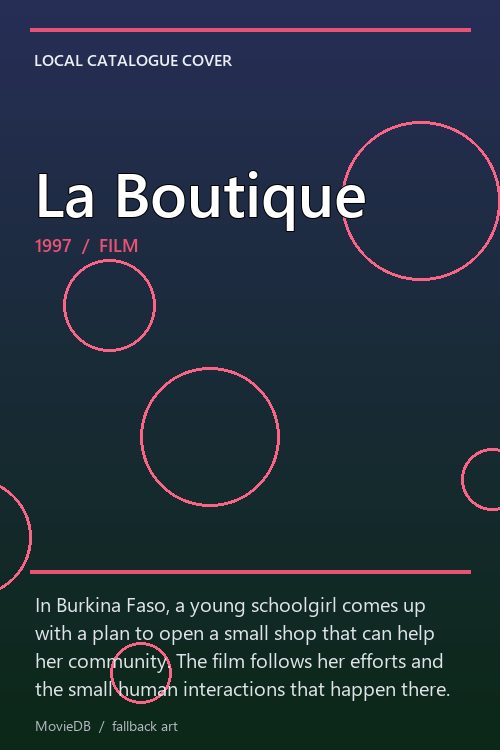 La Boutique poster
