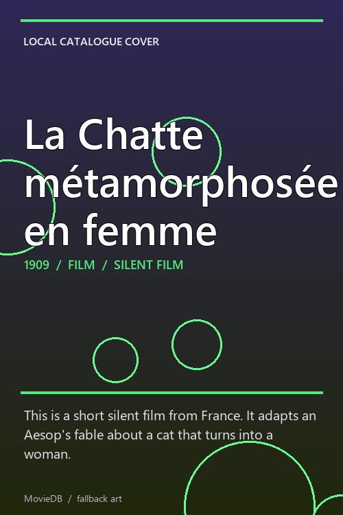 La Chatte métamorphosée en femme poster
