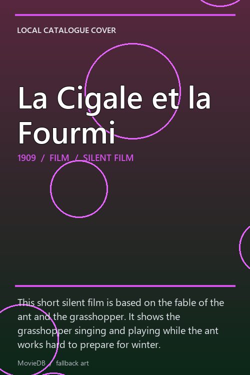 La Cigale et la Fourmi poster
