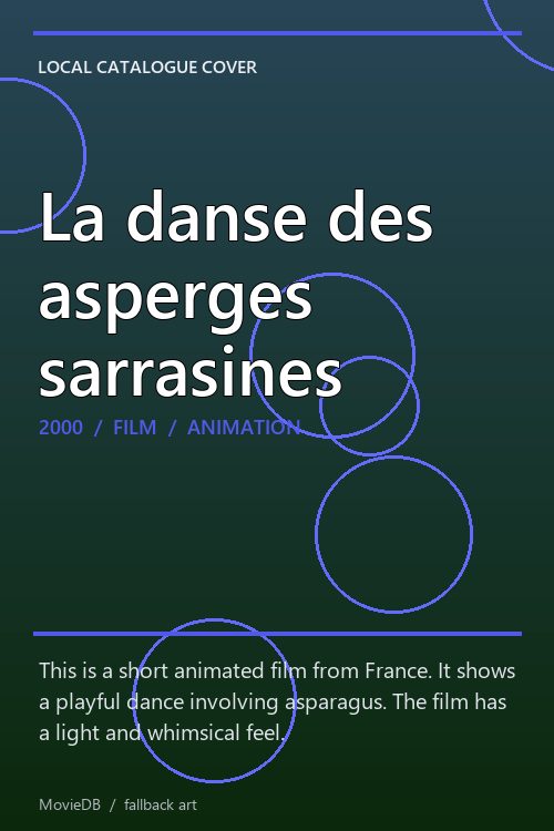 La danse des asperges sarrasines poster